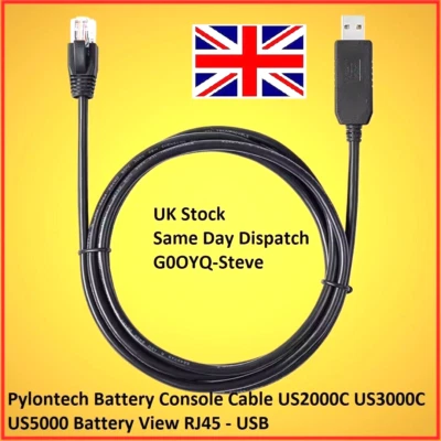 G0OYQ Pylontech Batterie Console Câble US2000C US3000C US5000 Batterie Vue RJ45 - USB
