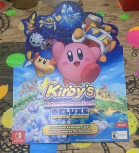 Kirby Return To Dreamland Deluxe Cardboard Cutout Promotional Nintendo - Imagen 1 de 9