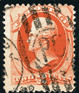 SC# 178 - 1875 American Bank Notes Issue - 2¢ Jefferson - Vermilion - Imagen 1 de 1