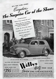 Pubblicità originale Willys Berlina 1937 "L'auto a sorpresa" - Foto 1 di 1