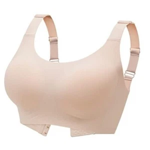Smooth Bras for Women No Underwire Full Coverage Bralettes Ultra Large Beige - Picture 1 of 7