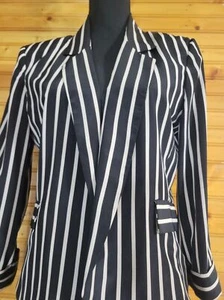 Gianni Bini Stripe Blazer Medium Women's - Picture 1 of 9