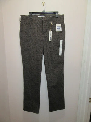 CODE BLEU CHELSEA WOMENS JEANS CLASSIC STRAIGHT BLACK & BROWN SIZE 16 AVERAGE - Image 1 of 4