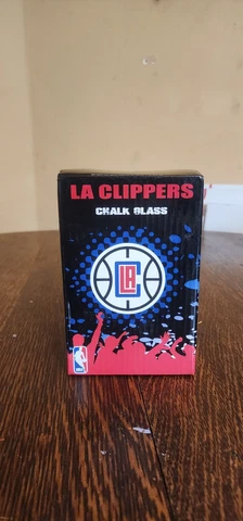 LA Clippers NBA Team Sports Crate Collectible Rare Chalk Glass Cup Pong Game Cover