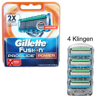 Gillette Fusion ProGlide Power Set di 4 lamette da barba - Immagine 1 di 3