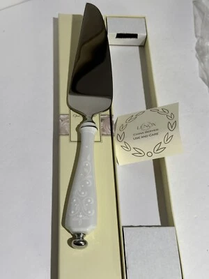 Lenox China Cake Server - Wedding Promises - Opal Innocence NEW NIB Cutter - Image 1 of 4