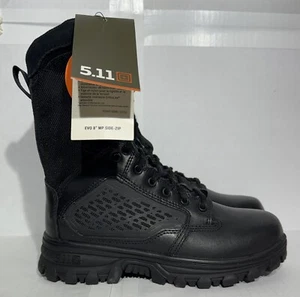 5.11 Tactical EVO 8'' Waterproof Side-Zip Tactical Boots, Black Men’s Size 6 - Picture 1 of 18