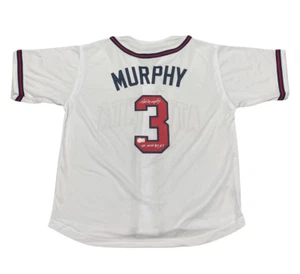 Dale Murphy Signed Braves Custom Jersey w/ NL MVP 82 83 Beckett BAS COA - Picture 1 of 3