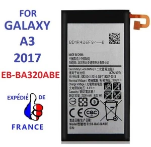BATTERIE POUR SAMSUNG GALAXY A3 A320 2017 EB-BA320ABE 2350mAh Accu Battery akku - Zdjęcie 1 z 1