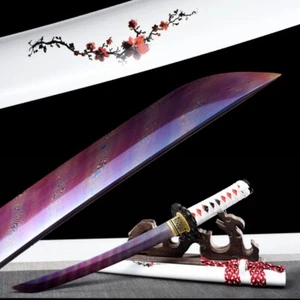 Excellent Blue Rotate Folded Steel SharpTanto Japan Dagger Katana Battle Sword - Picture 1 of 10