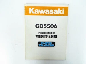 Generador portátil GD550A original taller de reparación de concesionario Kawasaki manual de lote antiguo - Imagen 1 de 3