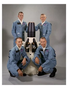 1965 NASA Gemini 7 Astronaut Portrait - 8x10 Photo On 8.5" x 11" - Picture 1 of 1