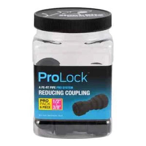 6) Sharbite ProLock 1/2” x 3/8” PE-RT Plumbing Pipe Fittings Reducing Couplings - Picture 1 of 5