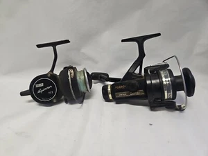 JUEGO DE CARRETES GIRATORIOS DE PESCA DE GRAFITO INVERSO ZEBCO SPINNER 777 DAIWA AG1650X - Imagen 1 de 11