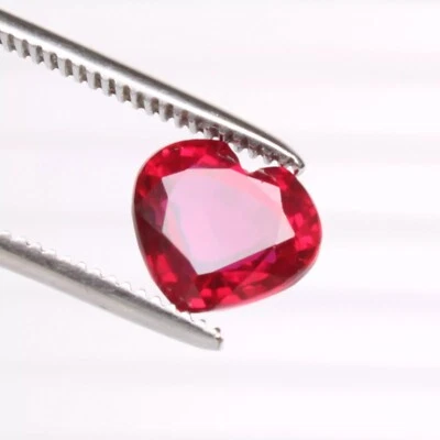 Red Certified Ruby Blood 4.60 Ct. Heart Cut Mozambique Amazing Loose Gemstone - Image 1 of 4