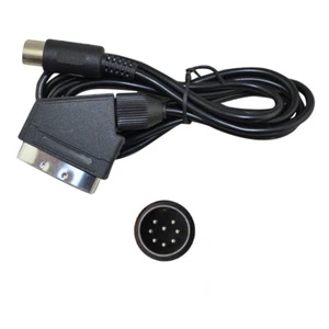 RGB AV Cable Lead Scart Cord C-Pin For Sega Mega Drive 1 Master System Console - Picture 1 of 7