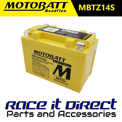 Motobatt Upgrade Battery for Honda VTR 1000 SP2 2002-2005 MBTZ14S AGM - Image 1 of 4