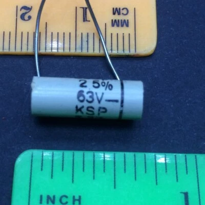 x3pcs Iskra KSP 330pF 63V 2.5% Polystyrene Capacitors NOS Vintage KSN KSC KSS - image 1 of 4