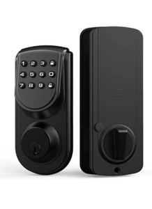 HOTATA Schlüsselloses Türschloss mit Tastatur Smart Elektronisches Riegelschloss - Bild 1 von 10