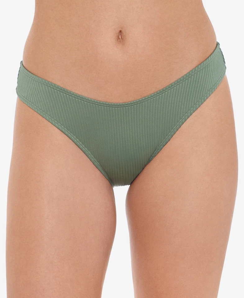 MSRP $20 Salt + Cove Juniors Ribbed Cheeky Hipster Bikini Bottoms Green Size XL - Image 1 of 1