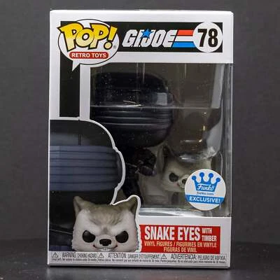 Funko Pop! Retro G.I.JOE Snake Eyes with Timber #78 Exclusive - Image 1 of 2