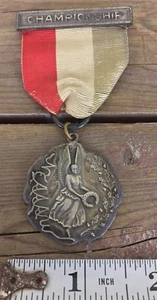 1941 Sterling Silver New England Association Amateur Athletics High Jump Medal - Picture 1 of 2