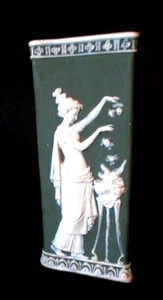 ANTIKE UM 1920 VENUS & AMOR BISKUIT VASE VON SCHAFER & VATER - GERMANY - Bild 1 von 5