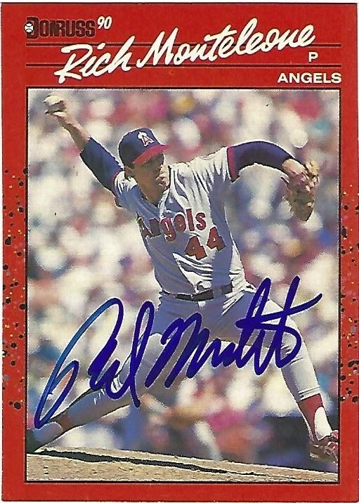 Autographed/Signed 1990 Donruss #462 Rich Monteleone California Angels - Image 1 of 1