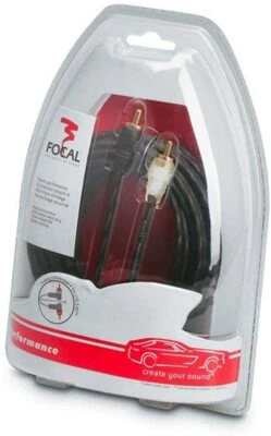 FOCAL PR 5 CAVO RCA DA 5 MT ALTA QUALITA' FLEXIBLE AMPLIFICATORE AUTO CAMION