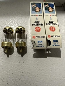 BEH "2-pack" projector lamp projection light bulb 120v 150w, G.E. brand - Picture 1 of 2