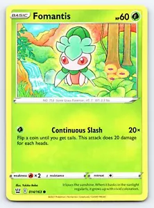 Tarjeta Pokémon Fomantis 014/163 estilos de batalla comunes - casi nueva - Imagen 1 de 2