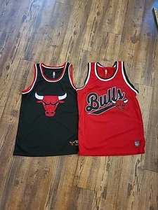 2 Chicago Bulls Tank Tops Mens Size Small - Picture 1 of 12