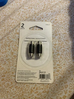 GE Black 2 Pack RCA Extension Adapter - Image 1 of 2