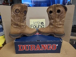 Durango Lady Rebel Damengröße 8,5 M braune Stockman-Cowboystiefel aus Leder * SIEHE BILDER - Bild 1 von 12