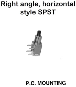 Philmore 30-20500 SPST OFF-(ON) Momentary ON Push Button Switch, Right Angle - Picture 1 of 1