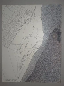 Mein Profil in blau - Dieter Huthmacher signiert - Zeichnung Graphik - 1969 - Picture 1 of 3