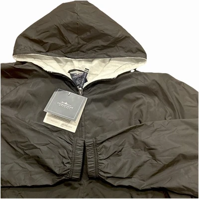 Pullover Charles River clásico liso para hombre 4XL rompevientos con capucha 1/4 cremallera negro  Foto 1 de 4