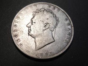 1825 British George IIII Half Crown Awesome Silver Half Crown bb11 - Picture 1 of 2