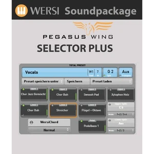 Pegasus Wing Selector Plus Orgel Software Erweiterte Klangfarben 4 Zonen Split - Bild 1 von 1