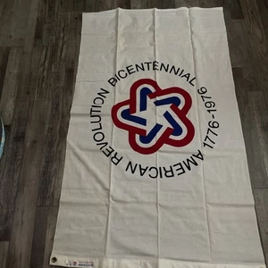 BANDIERA BUNTING VINTAGE BULLDOG RIVOLUZIONE AMERICANA BICENTENARIO COTONE 5' X 3' - Foto 1 di 3
