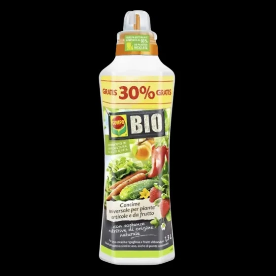 Concime per Ortaggi, Frutti, Aromatiche Liquido BIO COMPO - 1,3 L (30% GRATIS) - Immagine 1 di 1