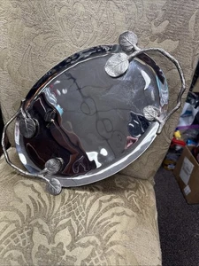 NEW Michael Aram Botanical Leaf Oval Serving Platter Tray 15” - Picture 1 of 9