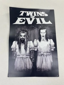 Vintage Twins Of Evil Marilyn Manson Poster Rob Zombie 13 x 19 - Picture 1 of 7
