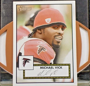 2006 Topps "Heritage" Football Karte # 221 *** Michael Vick *** Atlanta Falcons - Bild 1 von 3