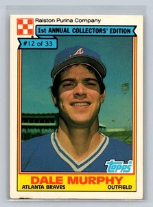 Dale Murphy 1984 Topps Ralston Purina #12 Atlanta Braves - Picture 1 of 2