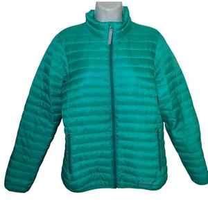 Eddie Bauer Travex EB700 Damen Puffer Jacke M grün Full Zip Winter Outdoor - Bild 1 von 8