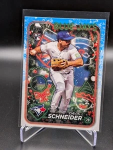 2024 Topps Holiday DAVIS SCHNEIDER #H132 Rookie RC Toronto Blue Jays - Picture 1 of 2