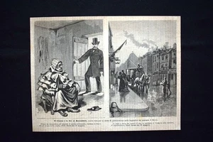 Il ritorno di Rocambole,pubblicato Appendici del Secolo #21 Incisione del 1876 - Bild 1 von 1
