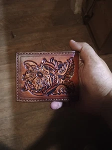 Handgefertigte/gefertigte Leder Geldbörse/Geldscheinfaltung Brandneu - Bild 1 von 4