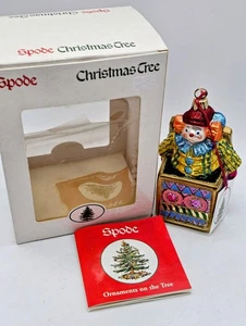 Spode Glas Jack in the Box Clown Christbaumschmuck Neu Open Box Vintage ANSEHEN - Bild 1 von 15